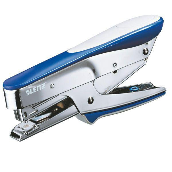 Leitz Heftzange blau/silber aus Metall