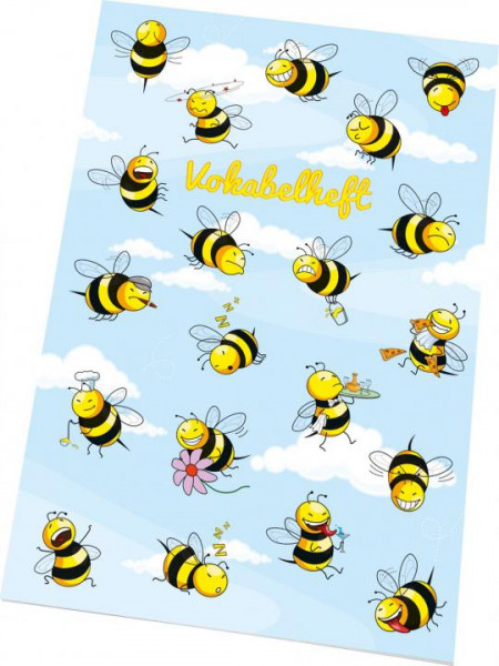 Vokabelhefte A5 Crazy Bees 2 Spalten liniert 40 Blatt