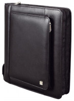 Agenda Portadocumenti Bind DIN A5 In Pelle Nappa - Chiusura Magnetica, Anelli 30mm, Colore Nero