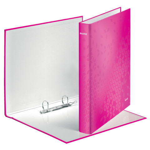 LEITZ Ringbuch PP A4 2 Ringe Rückenbreite 4 cm pink