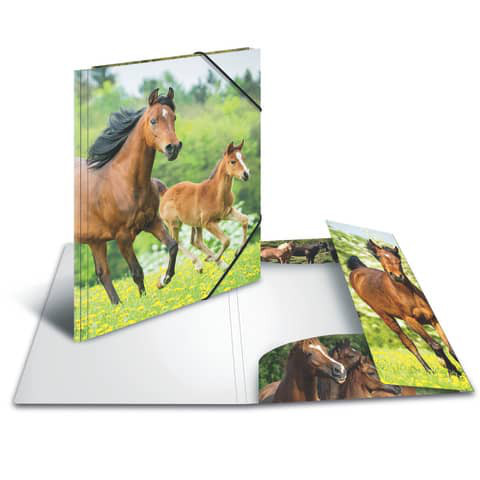 Sammelmappe A3 Plastik Pferde