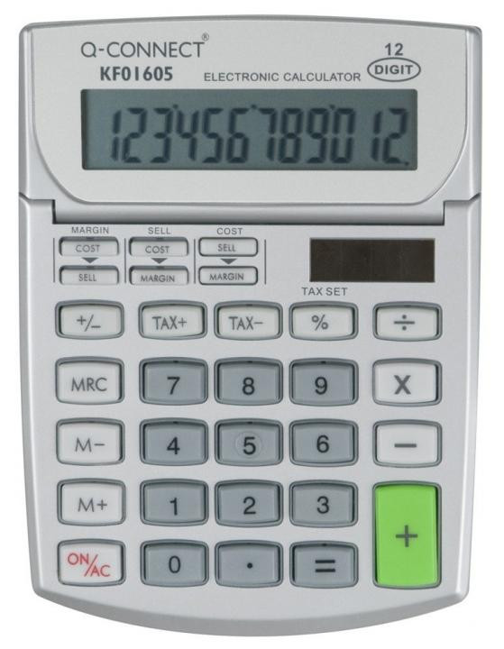 Q-Connect Tischrechner - Solar, 12-Stellig, Kf01605 - Image 2