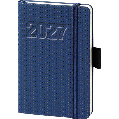 bsb Buchkalender "V-book" 1 Wochen / 2 Seiten A6 blau