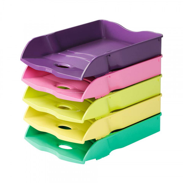 HAN Briefablage A4/C4 recycelt Öko Kunststoff stapelbar verschiedene Farben