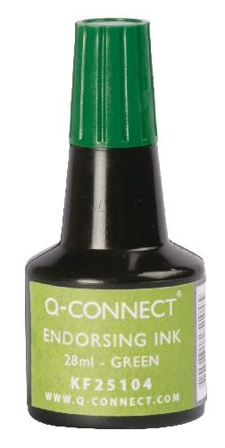 Q-CONNECT Stempelfarbe ohne Öl grün