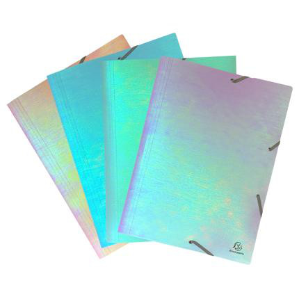 Sammelmappe A3 Plastik Regenbogen Effekt