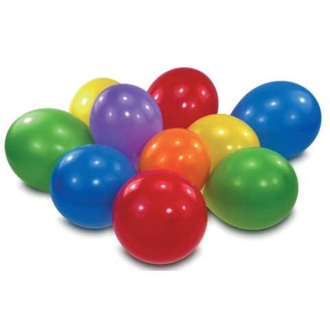 10 x Luftballon regenbogenfarben bunt