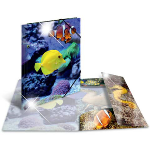 Sammelmappe A3 Glossy Plastik Fische