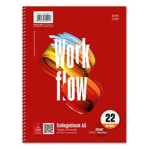 Collegeblock A5 Notizblock kariert