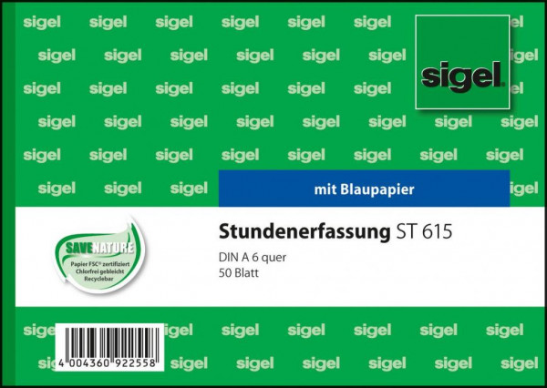 018179-SIGEL-ST615-Stundenerfassung-A6-quer-50-Blatt-mit-Bla