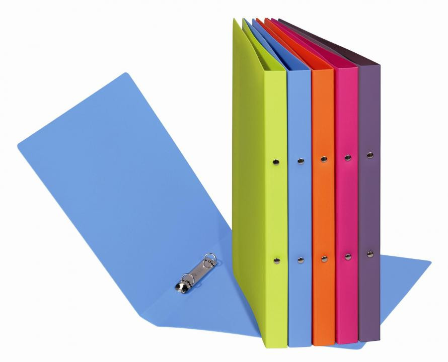 PAGNA Ringbuch A4 2-Ringe Polypropylen dunkelrosa 2,3 cm - Image 3