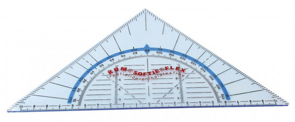 Geometrie-Dreieck ohne Griff KUM Softie Flex 220 mm biegsam