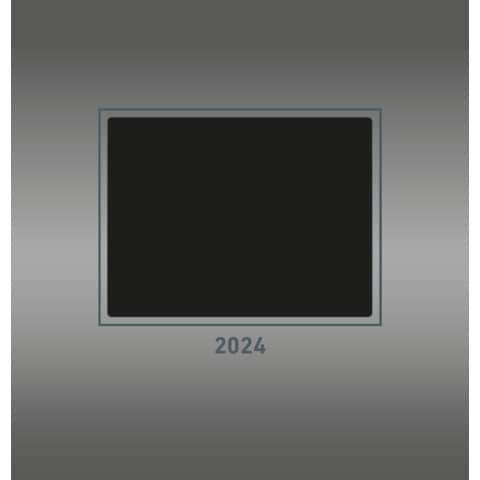 Foto Bastelkalender A4 silber | schwarze Seiten 2024