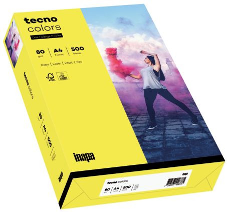 inapa tecno colors Druckerpapier gelb