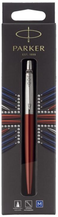 PARKER Jotter Kugelschreiber In Rot – Mit Edelstahlblende, Inkl. Geschenkbox & Patronen