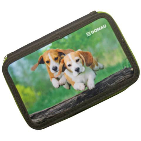 Federtasche Federmäppchen Hund gefüllt 23-teilig