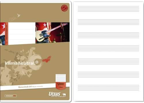 Musikheft DIN A4 ohne Hilfslinien