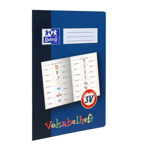 Oxford Vokabelheft A4 16 Blatt 3V 2+1 Spalte zum Malen