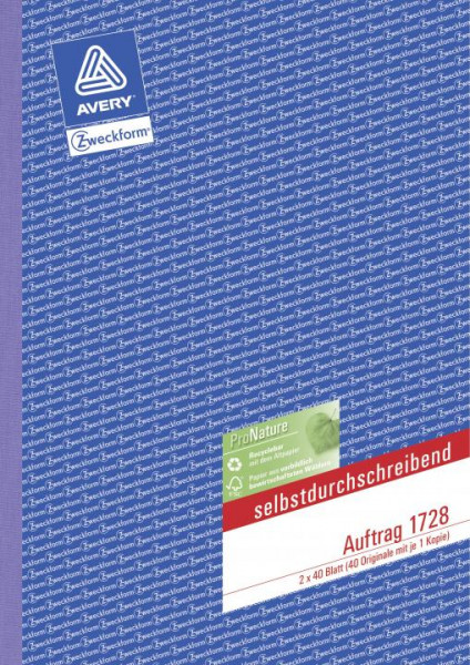 Avery Zweckform Auftragsbuch A4
