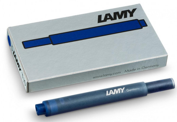 LAMY T10 Tintenpatrone 5 Stück blau schwarz