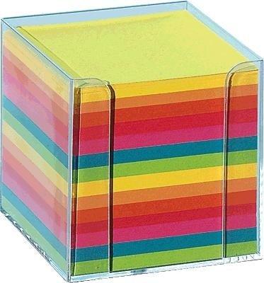 Folia Notizzettel mit transparenter Zettelbox Intensivfarben