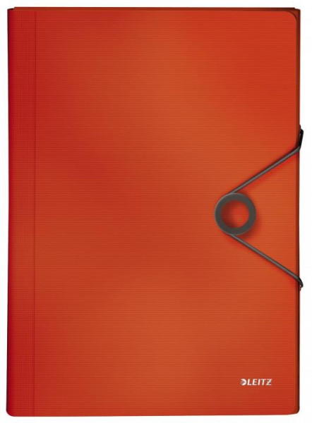 Leitz Fächermappe Solid A4 hellrot