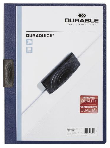 DURABLE Klemmmappe A4 20 Blatt dunkel blau