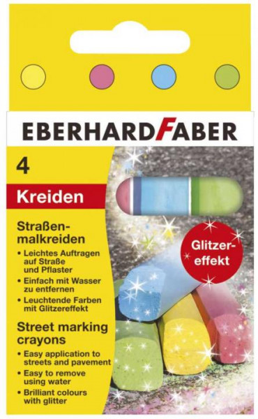 Straßenmalkreide Glitzer