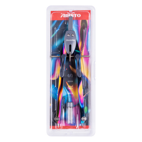 Schulzirkel ARISTO Schnellverstell Zirkel neon black