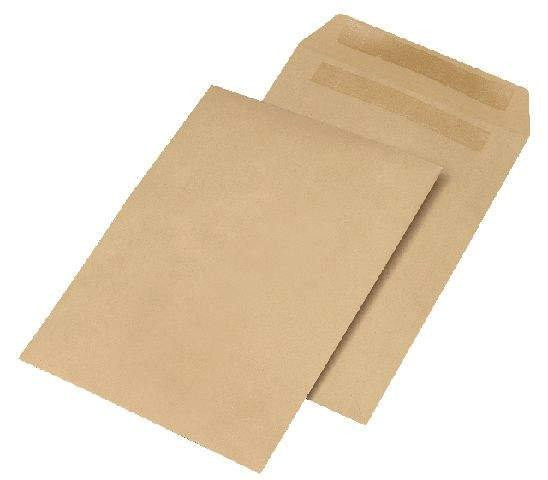 Versandtaschen B4 ohne Fenster selbstklebend 110 g/qm braun 250 Stück