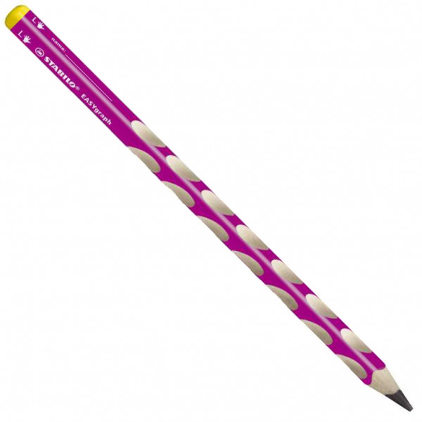 Dicker Schreiblern Bleistift HB Linkshänder STABILO EASYgraph pink