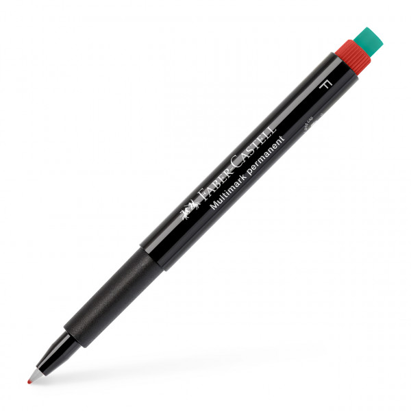 FABER-CASTELL Multimark Folienstift wasserfest F (0,6mm) rot