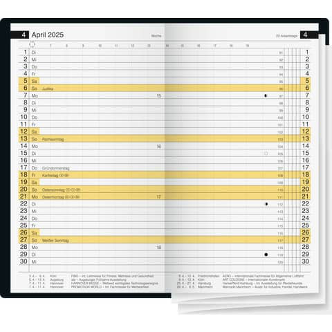 rido Taschenkalender 2024 d15 1 Monat 2 Seiten.1