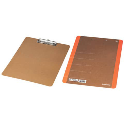 Klemmbrett A4 aus Karton neonorange FSC