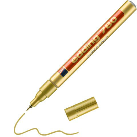 Edding 780 Lackmalstift feine Spitze 0.8mm wasserfest gold