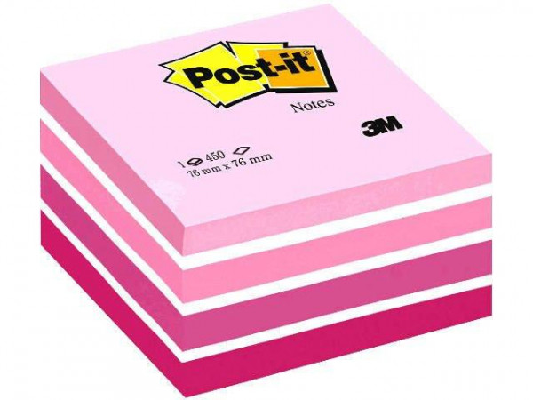 Post-it Haftnotizen pastellpink