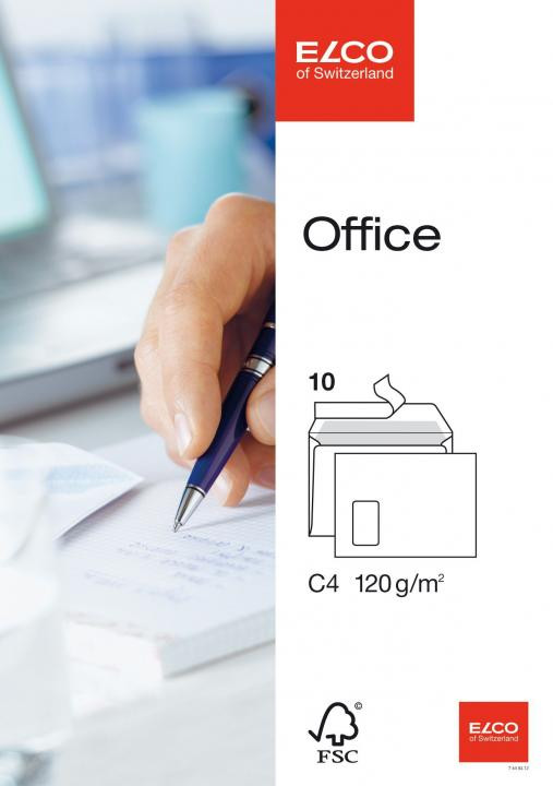 Elco Office Briefumschläge weiß C4 mit Fenster