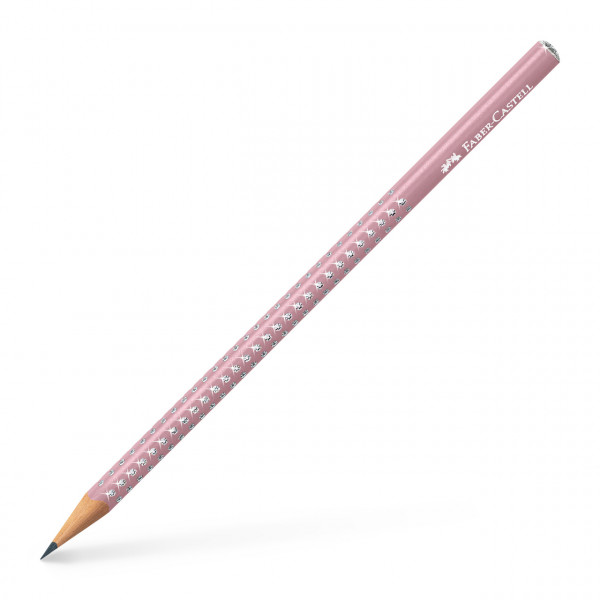 Dünner,dreieckiger Bleistift B FABER CASTELL Sparkle versch. Farben
