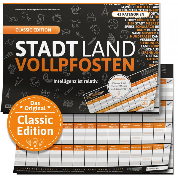 Stadt Land Vollpfosten Classic Edition_1