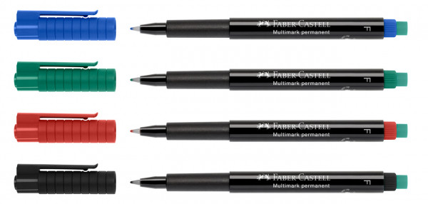 FABER-CASTELL Multimark Folienstift wasserfest F (0,6mm)