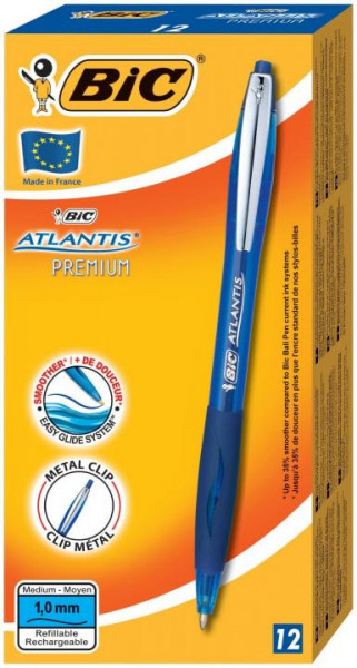 BIC Atlantis Kugelschreiber blau 12 Stück