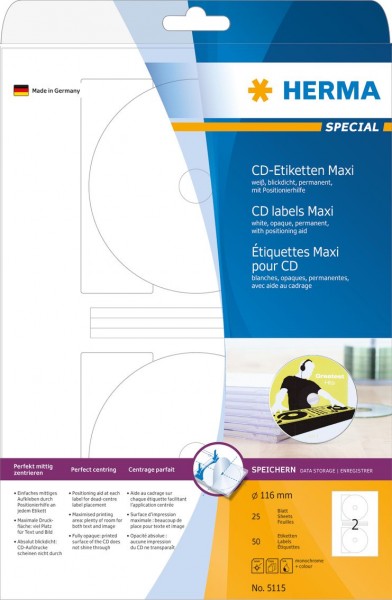 395115-CD-Etiketten-weiss-116-mm-Papier-matt-50-St
