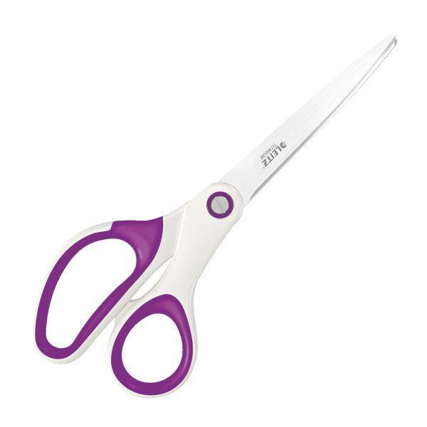 Rechtshand Schere 20.5 cm LEITZ WOW Titan violett