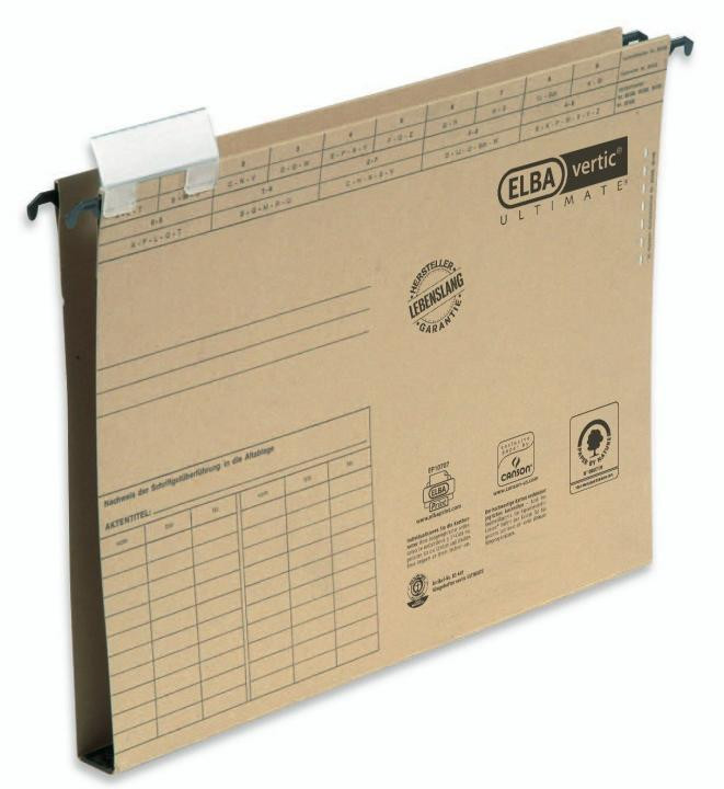 ELBA Hängemappe vertic ULIMATE braun mit 2cm Boden