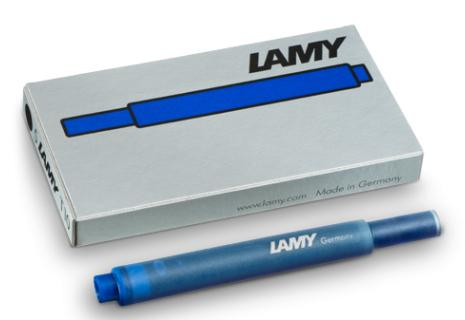 LAMY T10 Tintenpatrone 5 Stück blau löschbar