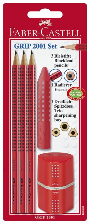 Faber Castell Grip 2001 Set 5-teilig rot kaufen bei ...