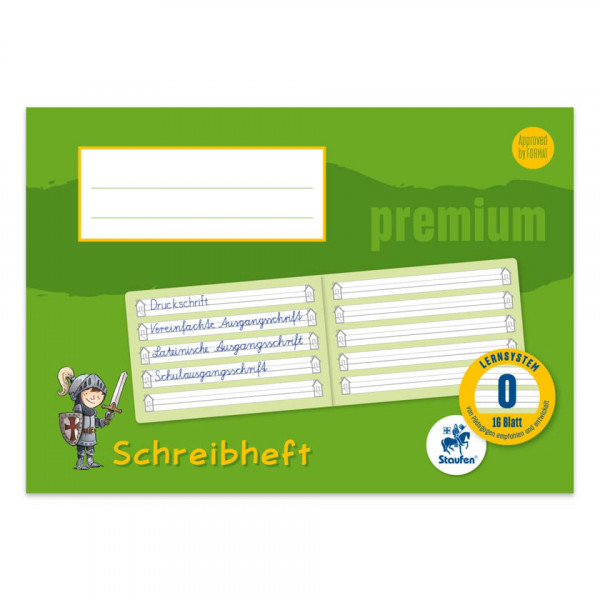 Schreiblernheft A5 quer Lineatur 0 mit Häuschen 1.Klasse