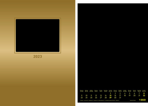 AlphaEdition Bastelkalender 2023 gold