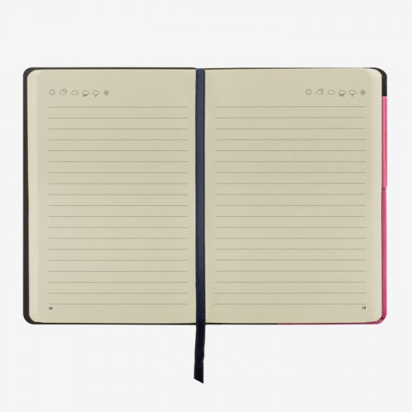 Qianyu A6 Notizbuch Mit Stift - Mini Tagebuch Mit Ledereinband & Verschlussband