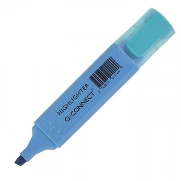 Q-Connect Textmarker Leuchtmarker Etui 6 Farben 2-5mm Strichstärke Marker Stift